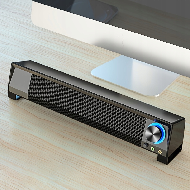 Stereo Soundbar Computer Speaker With USB Power, Volume Control, Headphone Model 1DNYYAoetook17