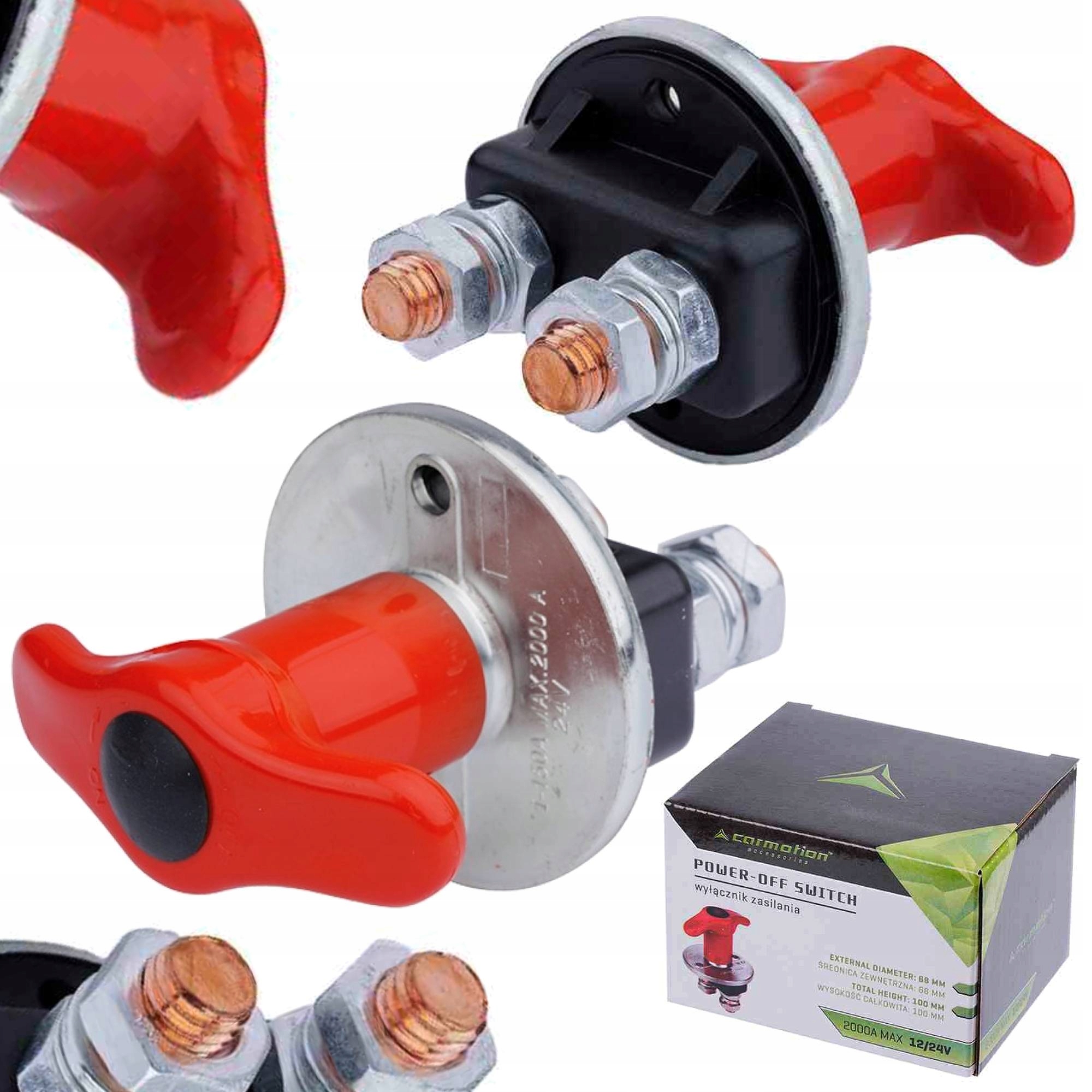 

Wyłącznik zasilania awaryjny Hebel 12-24V 2000A