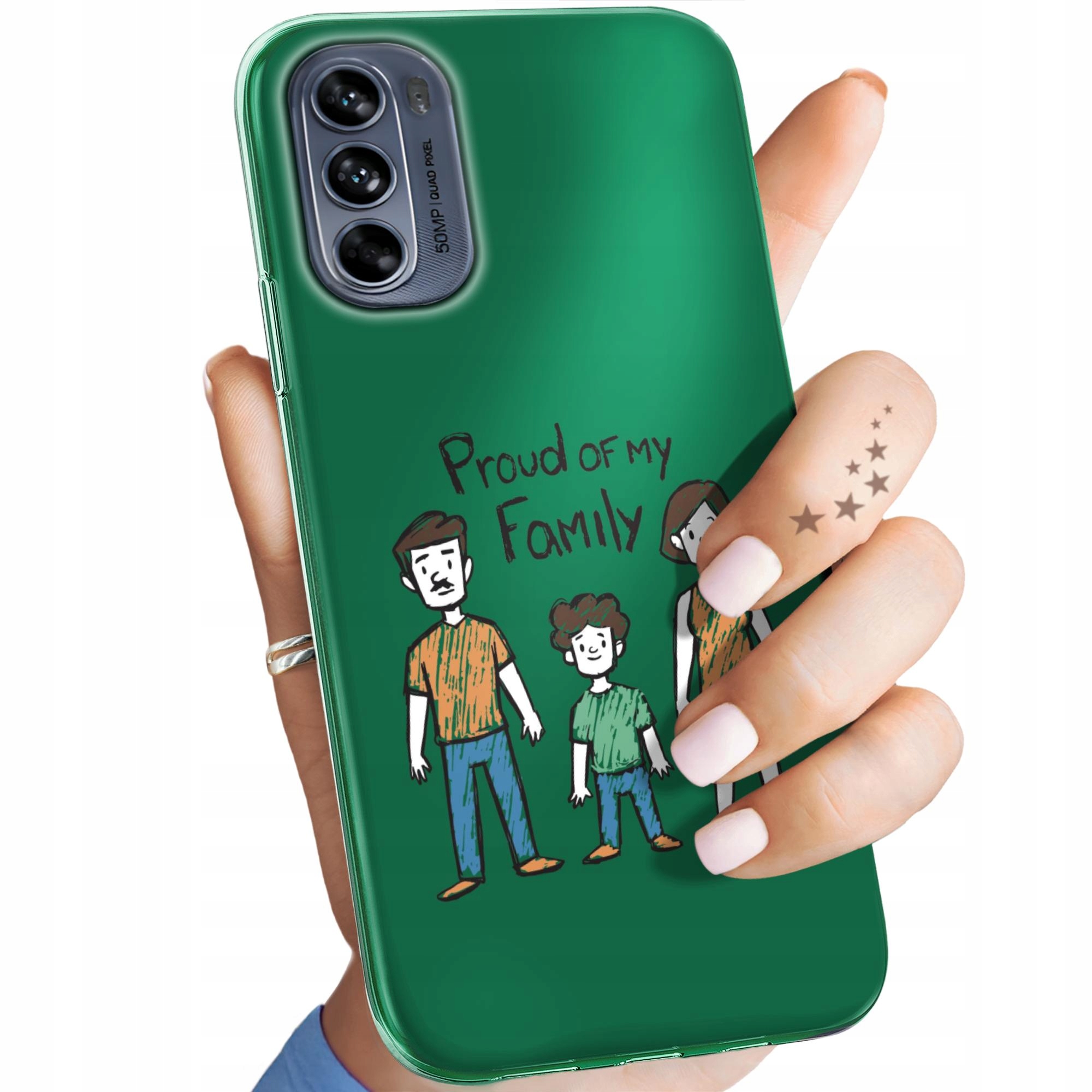 Etui Do Motorola Moto G62 5G Rodzina Familia Dom Obudowa Pokrowiec