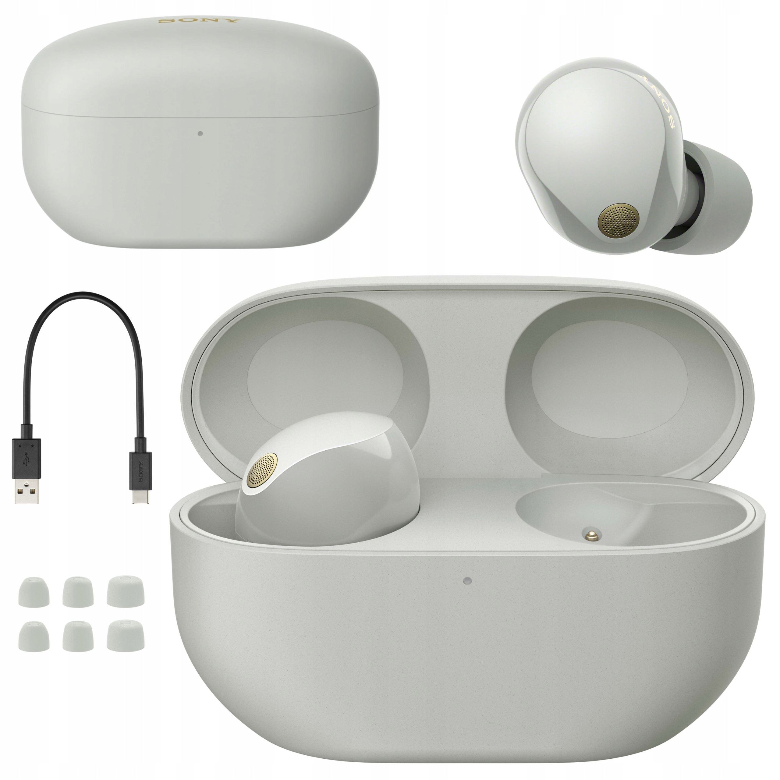 Bezdrôtové Slúchadlá Bluetooth Sony WF-1000XM5/SC Anc Strieborné