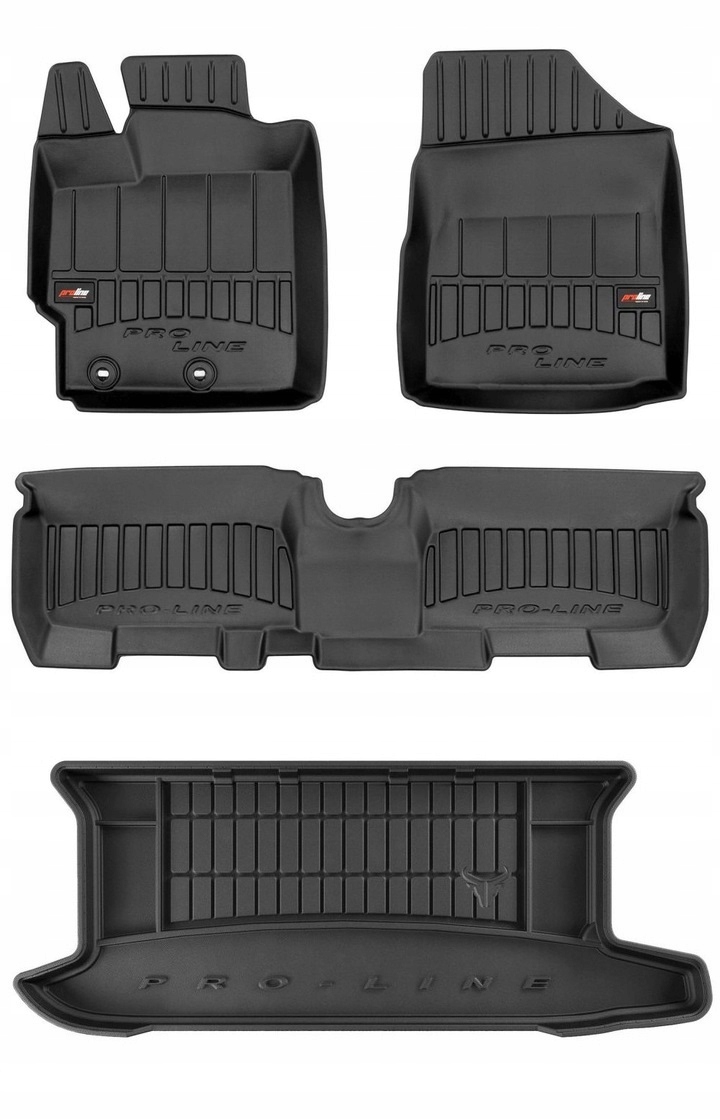 Set 3D gumové rohože Toyota Yaris 2 Hb 2005-2011