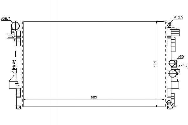 Nissens Chladič Vody Mercedes Viano 3.0 (W639)