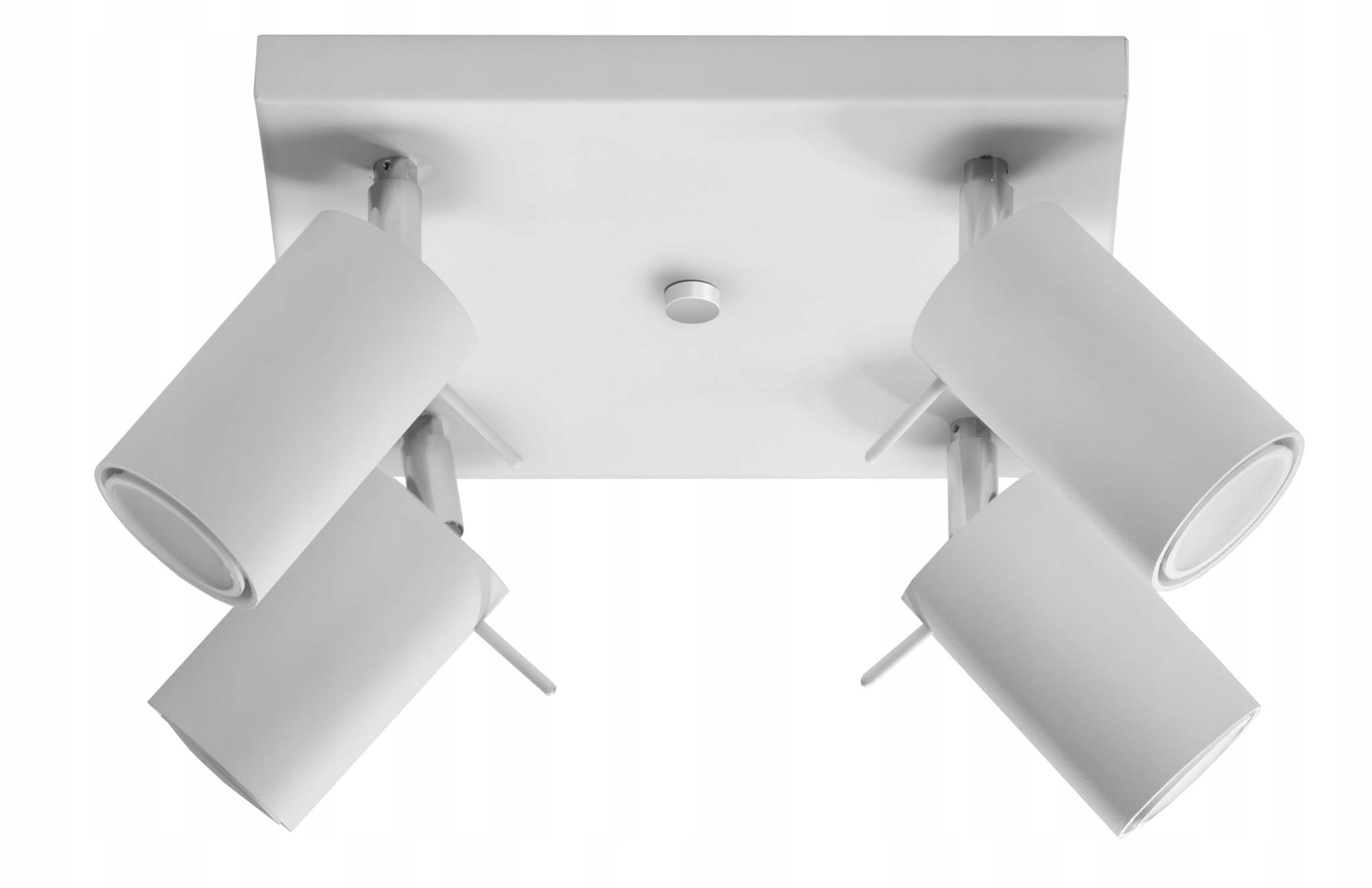 Sollux Stropná lampa Ring 4 biela/chróm GU10 40W stmievateľná