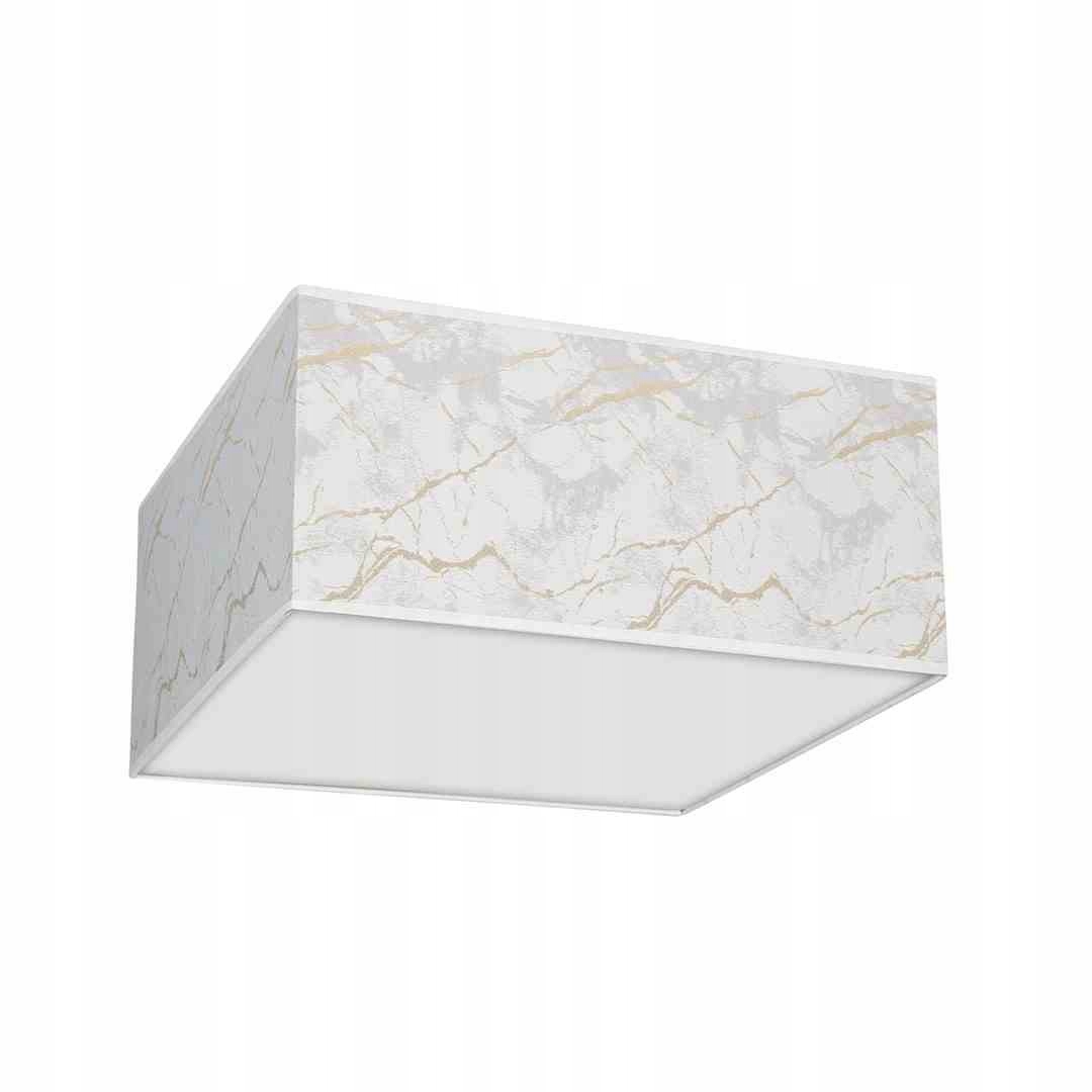 Stropná lampa Senso White/Gold štvorcová 3xE27