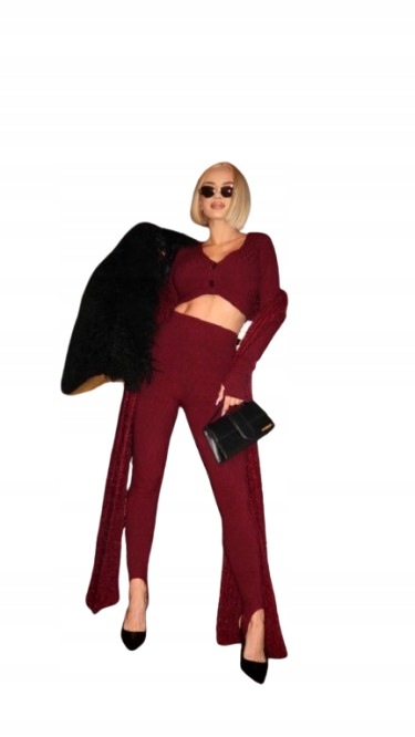 Bluza Sally Wine Just Unique S/m Bordová