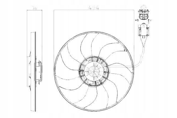TYC WENTYLATOR CHŁODNICY OPEL ASTRA J, ASTRA J GTC Producent części TYC
