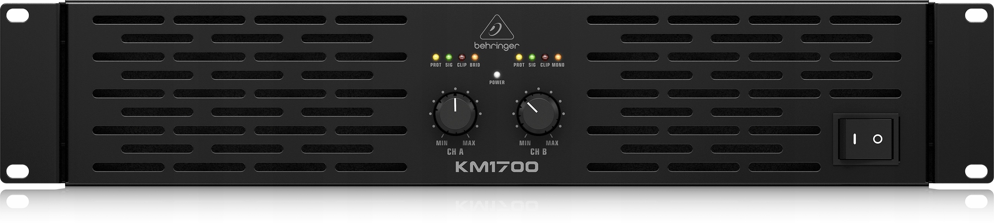 Behringer KM1700 profesionální stereo zesilovač 1700 W s technologií Atr
