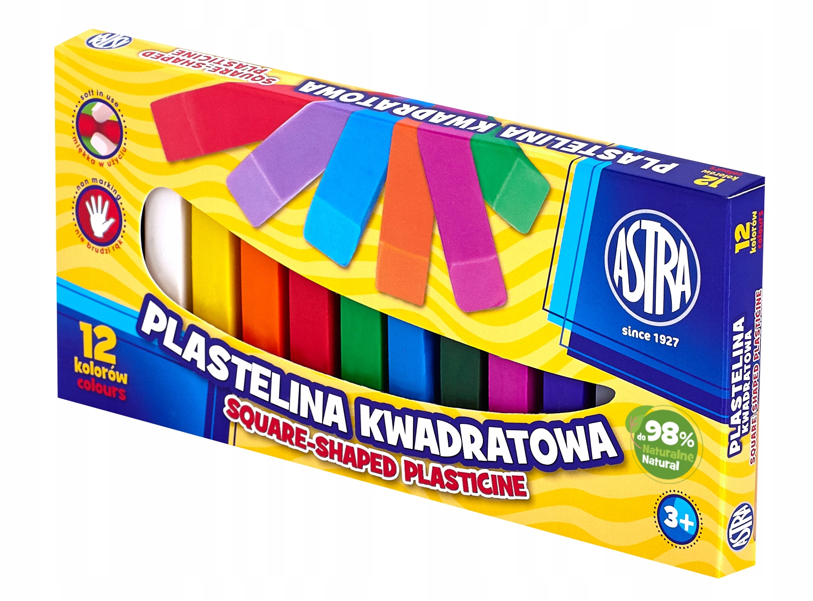 PLASTELINA KWADRATOWA ASTRA 12 KOLORÓW POLSKA Kod producenta 83813908