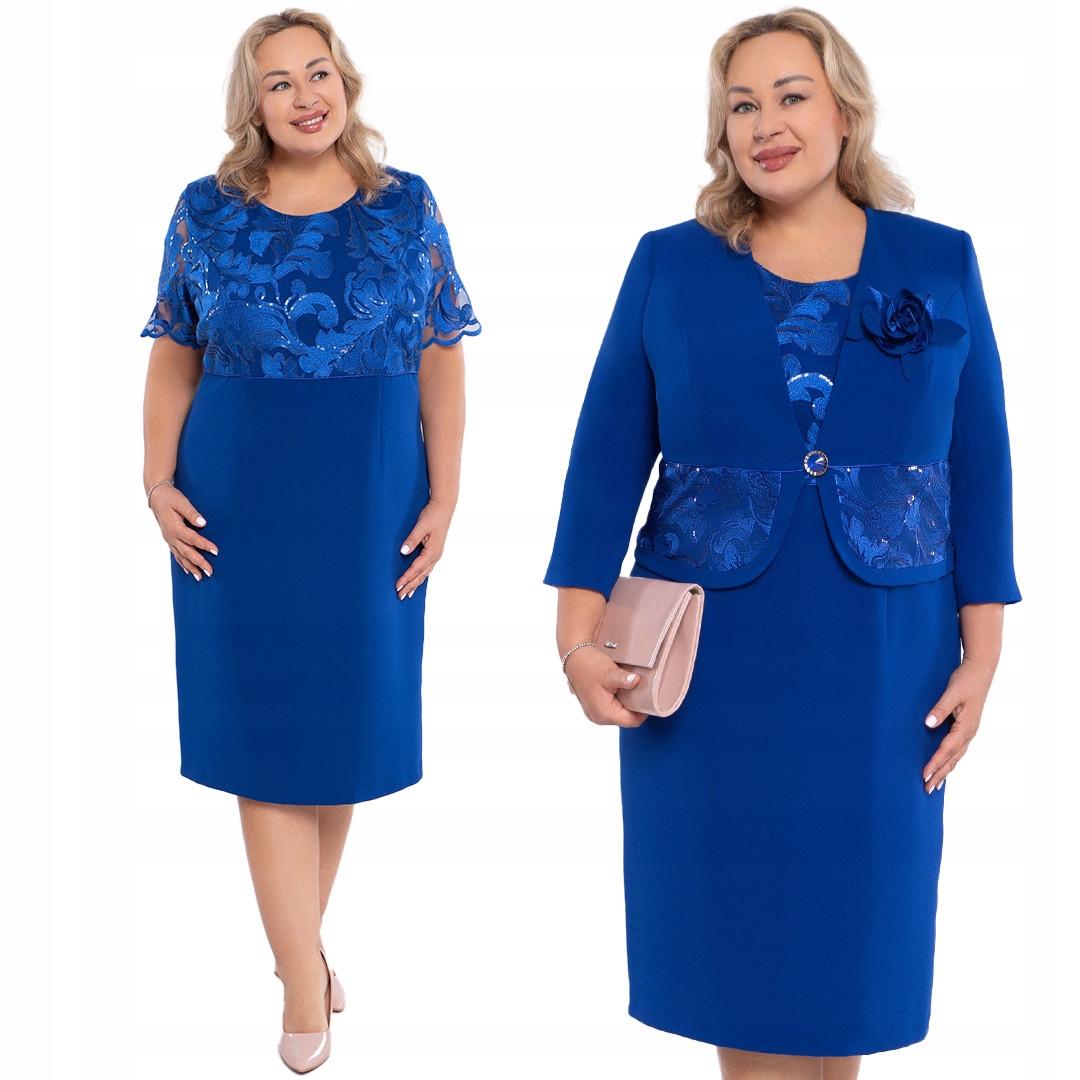 Návštěvní oblek v chrpové barvě 46