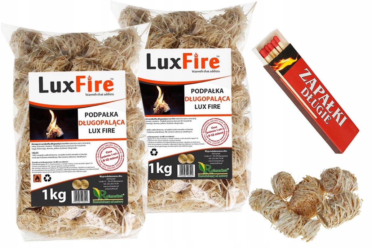 ECO firelighter Разжигатель для каминной печи 2 кг + БЕСПЛАТНО