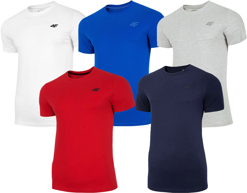 

4F Koszulka Męska Zestaw 5szt T-shirt r.XL