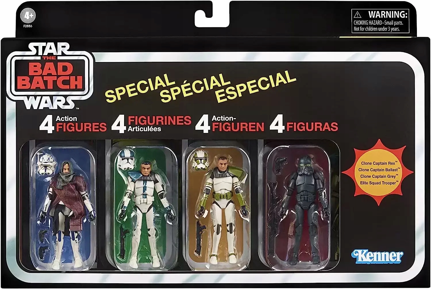 F793 Hasbro Star Wars The Vintage Collection The Bad Batch 4-PACK