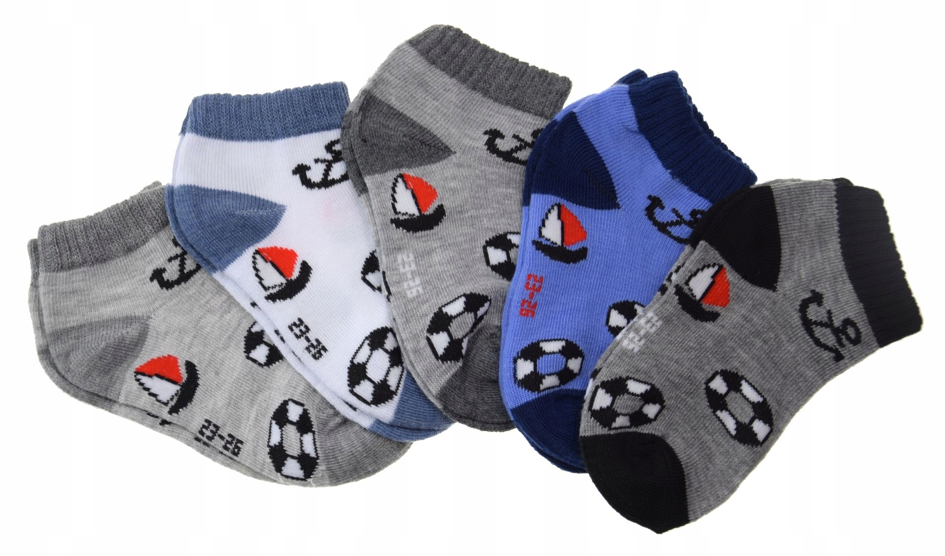 

Skarpetki Dziecięce Stopki kom 5 par roz 23-26