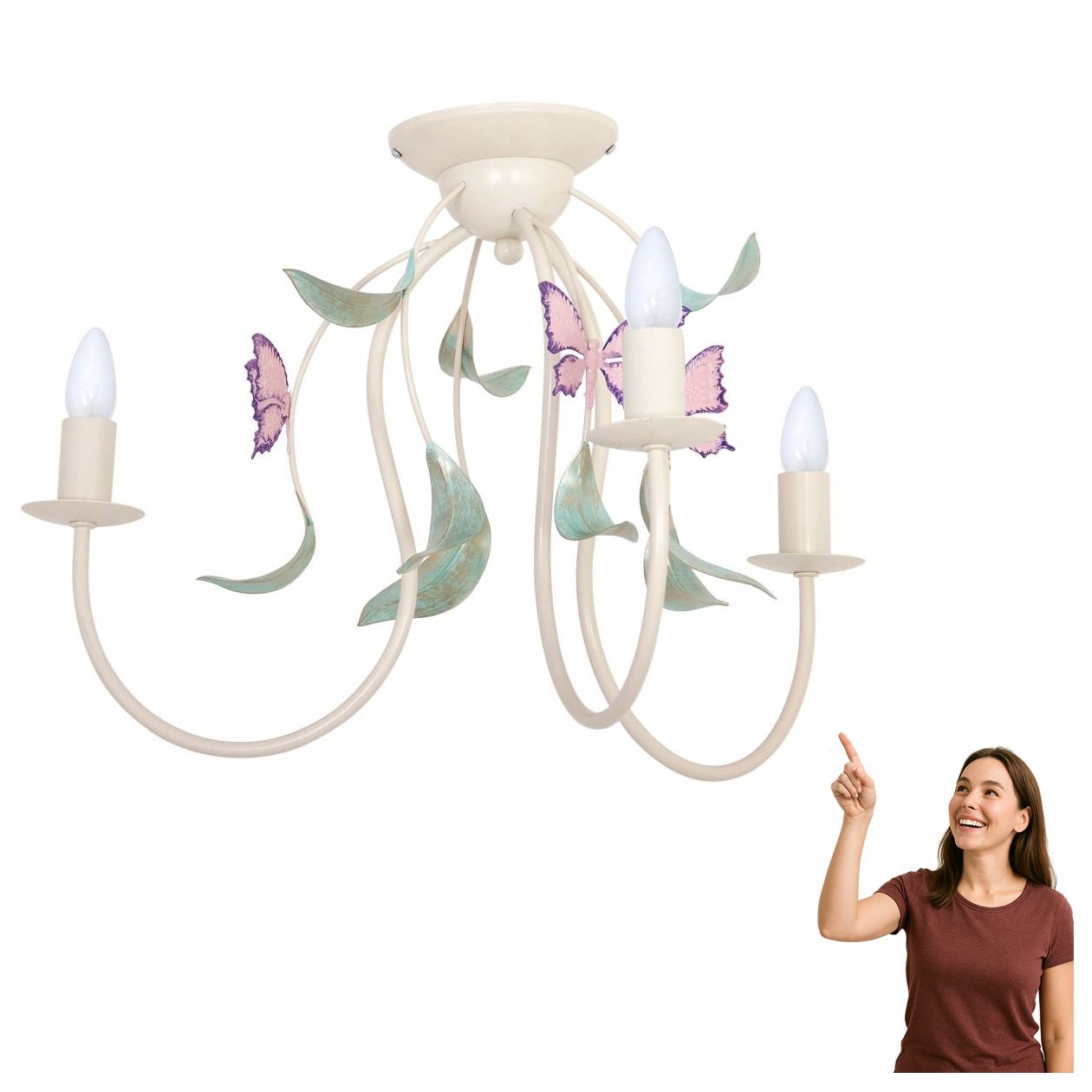 Dekoratívna stropná lampa 3-bodová Summer 6285 Luminex