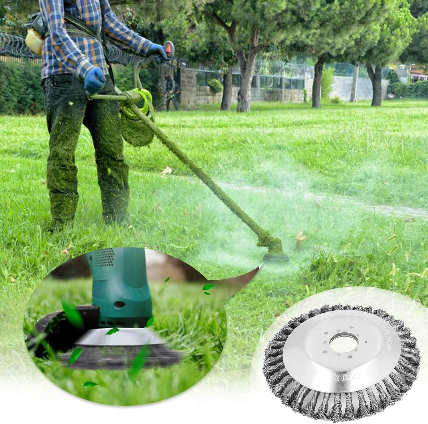 SZCZOTKA DO USUWANIA CHWASTÓW, SZCZOTKA DO PRZYCINANIA, SZCZOTKA DRUCIANA Rodzaj inny