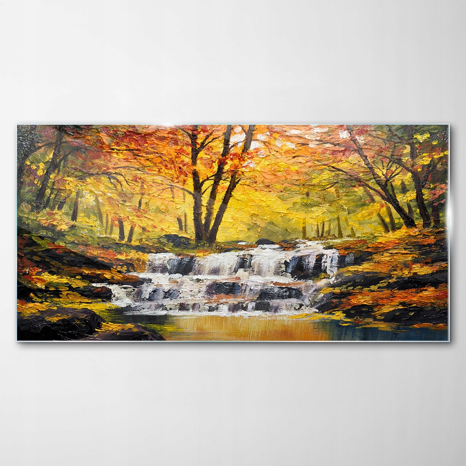 Tvrdený sklenený obraz Krajina Vodopád 140x70