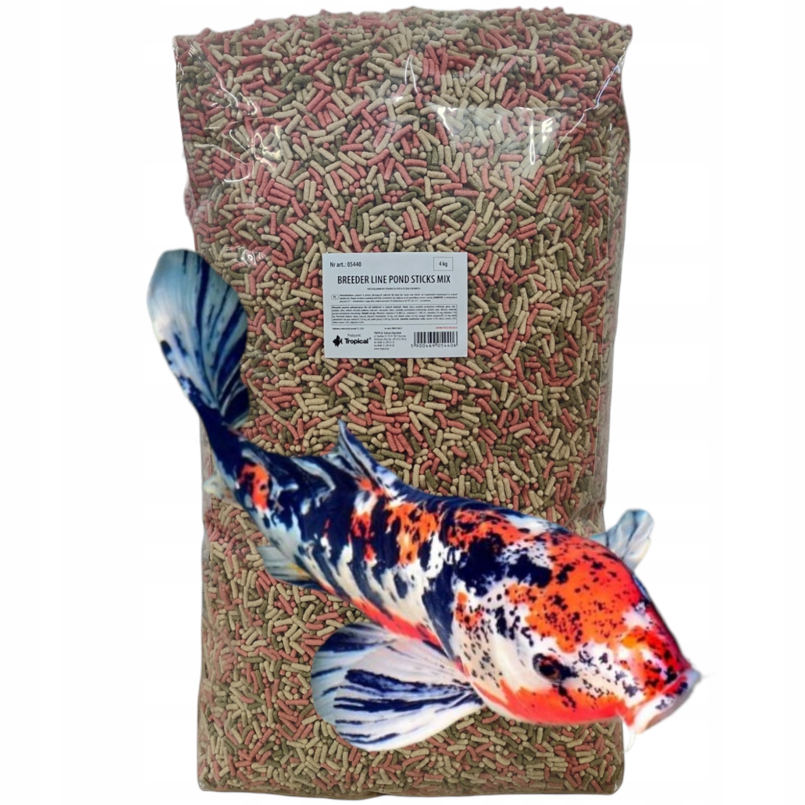 KARMA DLA RYBEK W OCZKACH WODNYCH 50L STICKS Marka Tropical
