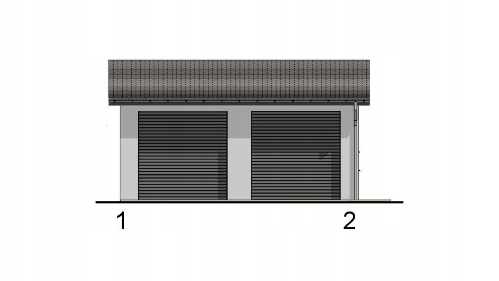GARAŻ DWUSTANOWISKOWY G063 Szerokość 8 m