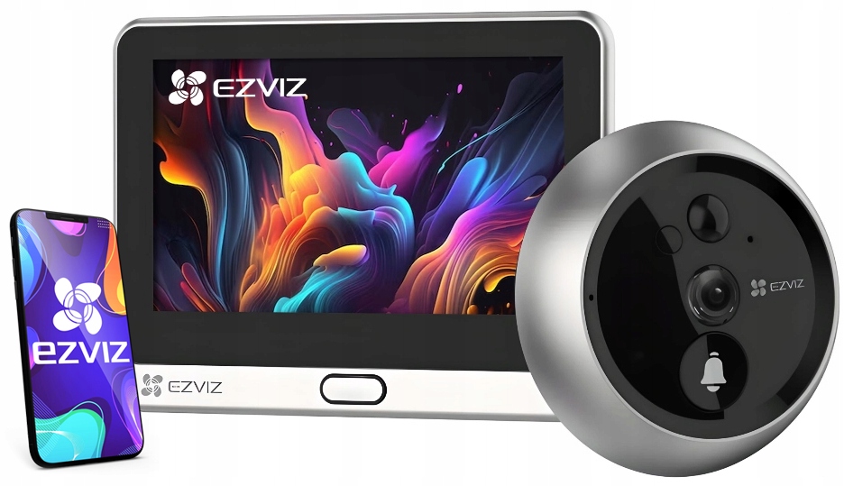 Wizjer elektroniczny DP1C EZVIZ DP1C WiFi z kamerą IP smart dzwonek