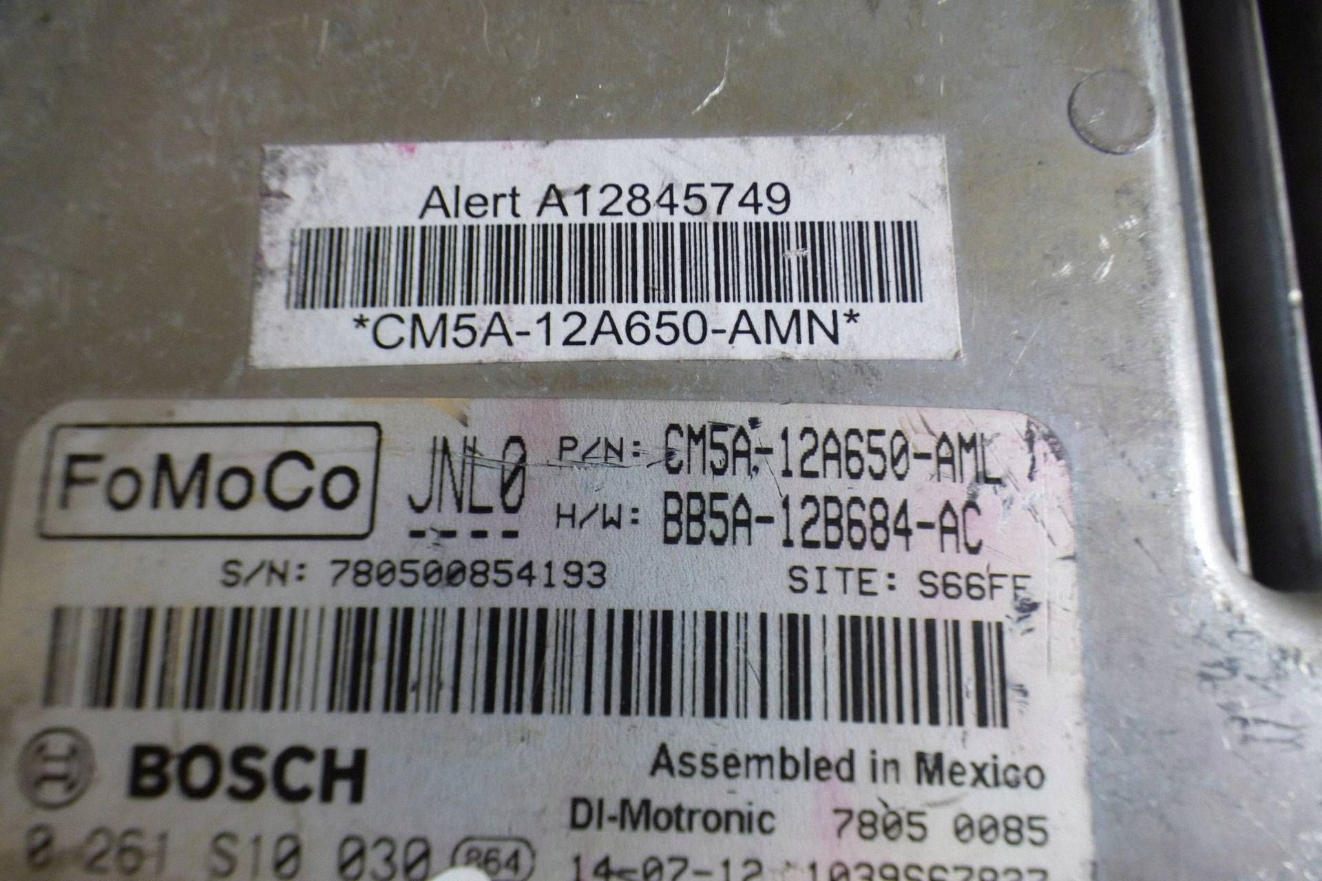 Ford Focus MK3 computer Motore BB5A-12B684-AC CM5A-12A650-AMN