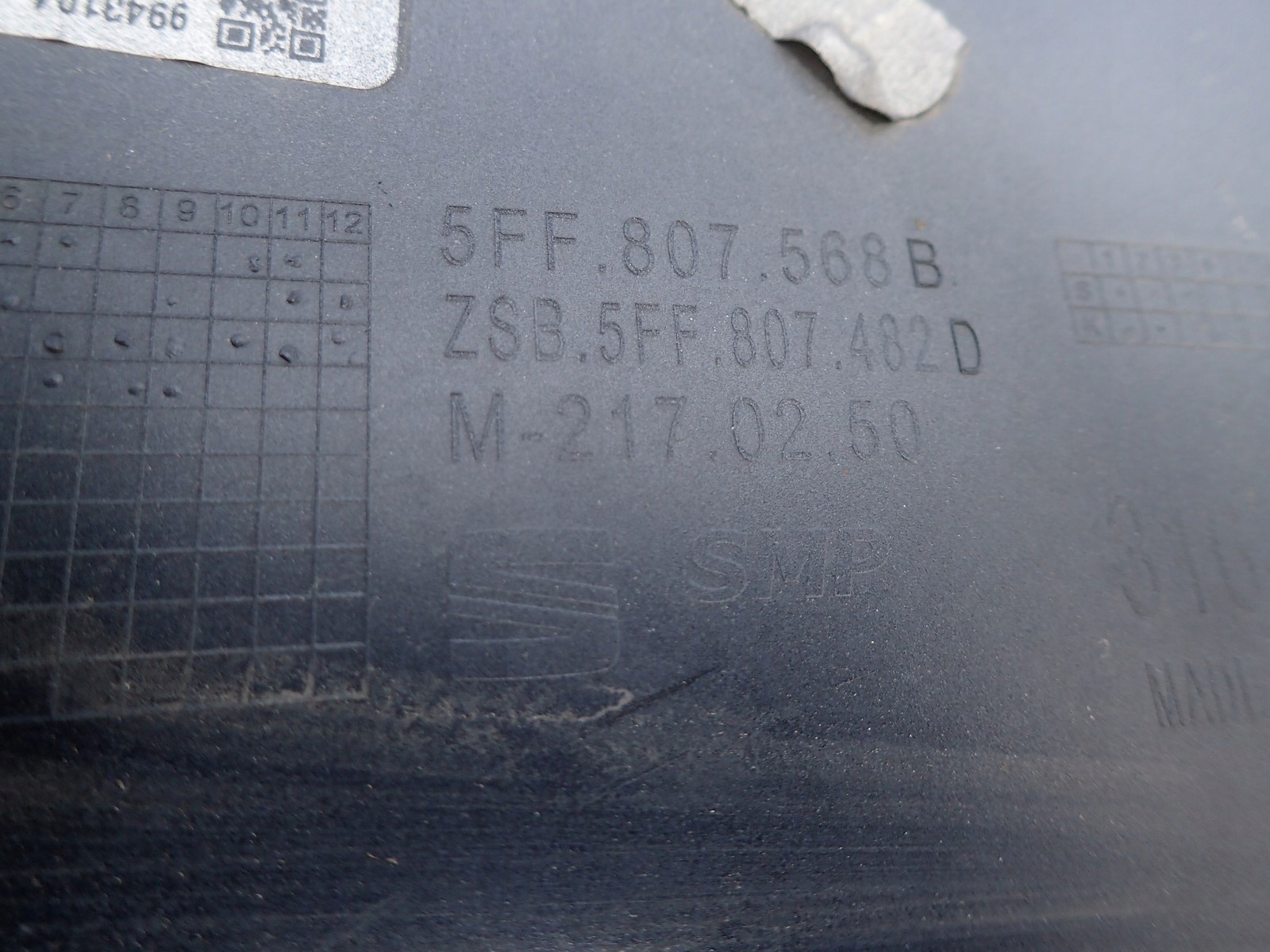 SPOILER Paraurti posteriore CUPRA FORMENTOR KM7 2020