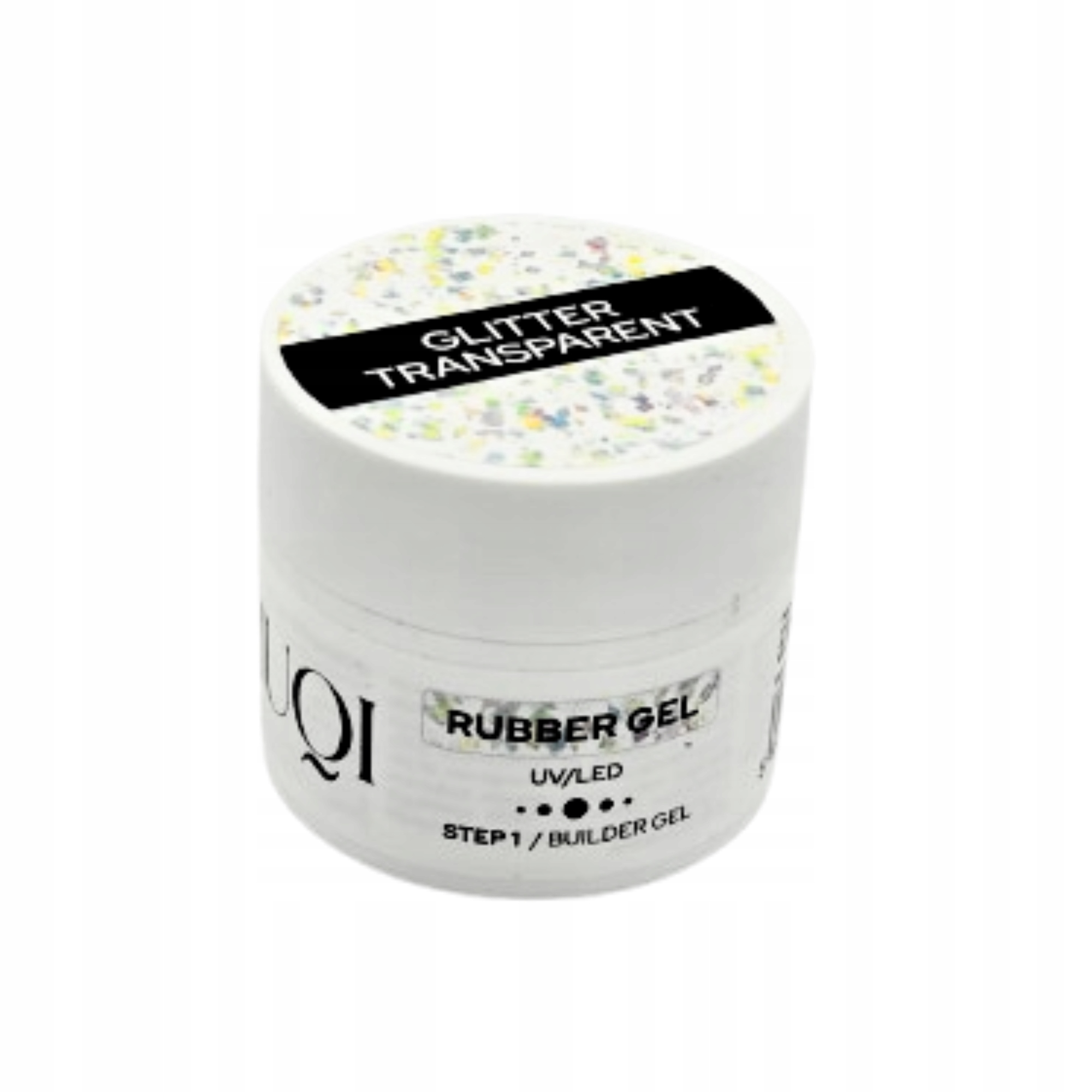 NIUQI Żel budujący UV/LED 12ml Glitter Transparent
