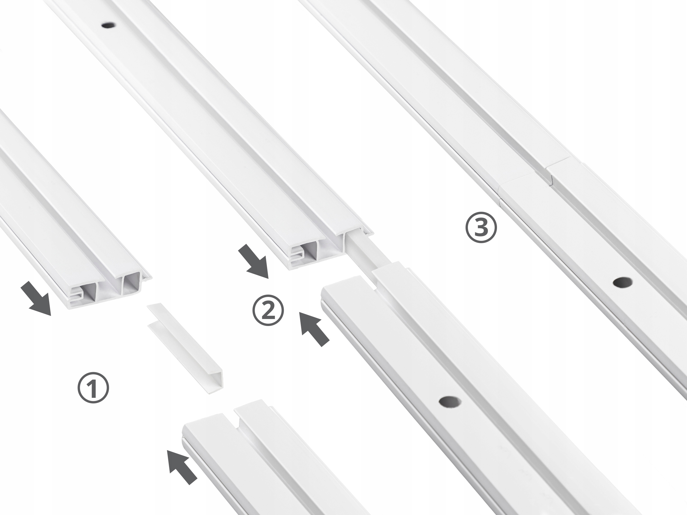 SZYNA SUFITOWA BOJANEK PCV I-torowa z Osłoną 400cm Kod producenta LM1B400-MBI