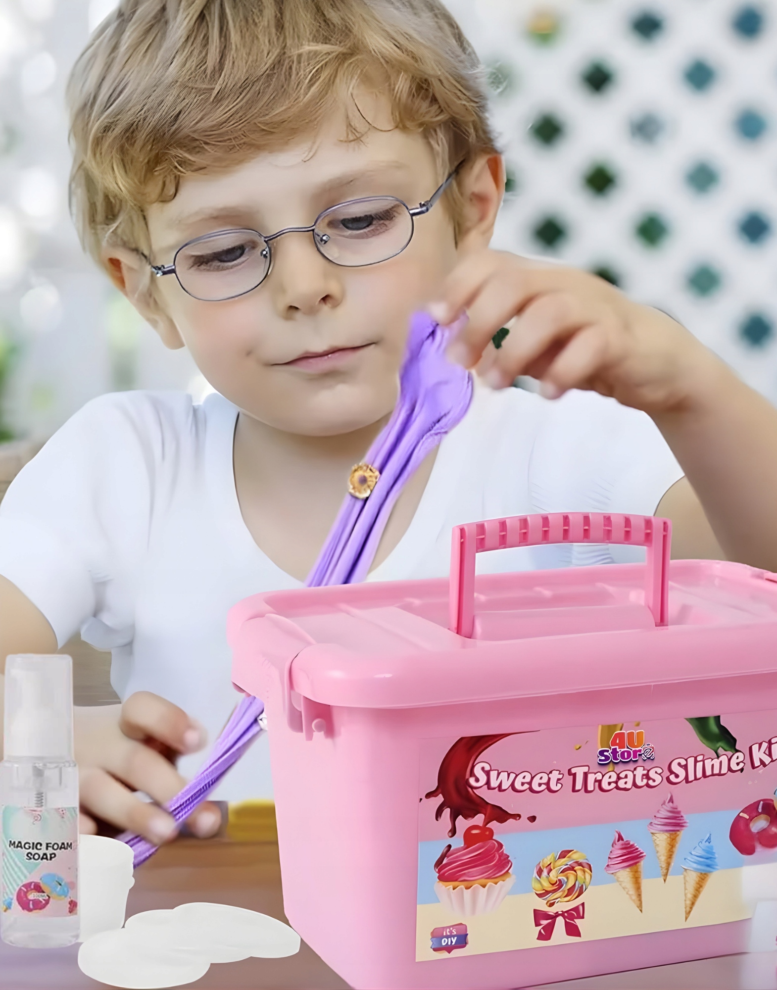 Duży zestaw do slime Fabryka Słodkości Regmag różowy