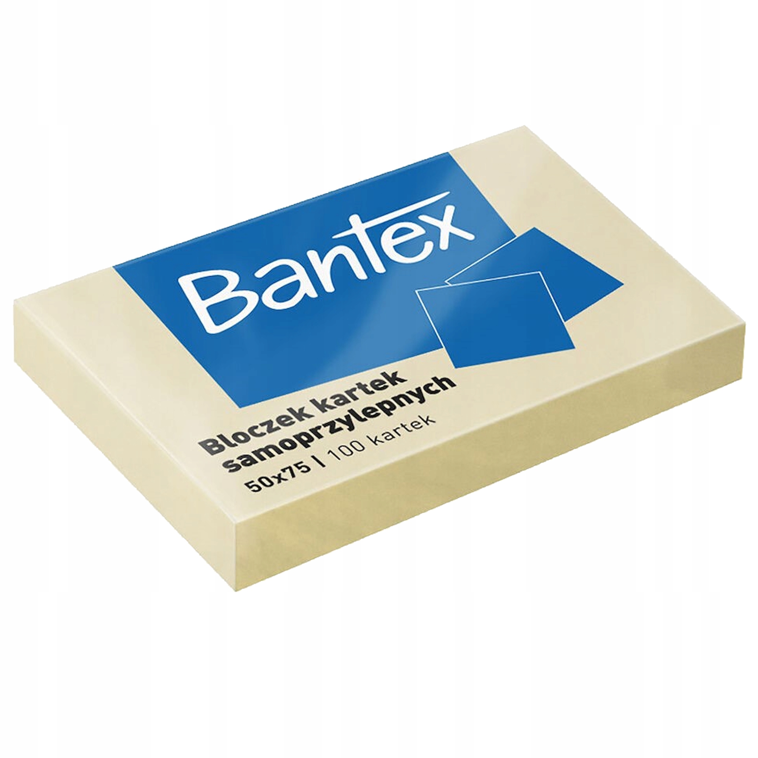 

Karteczki Samoprzylepne 50x75mm 100k Żółte Bantex