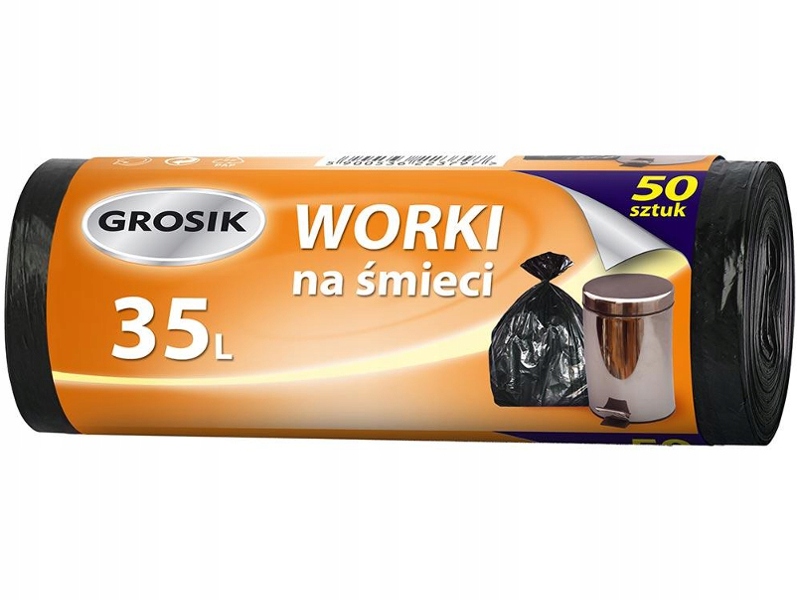

Grosik Worki Na Śmieci 35L 50 Sztuk Wytrzymałe