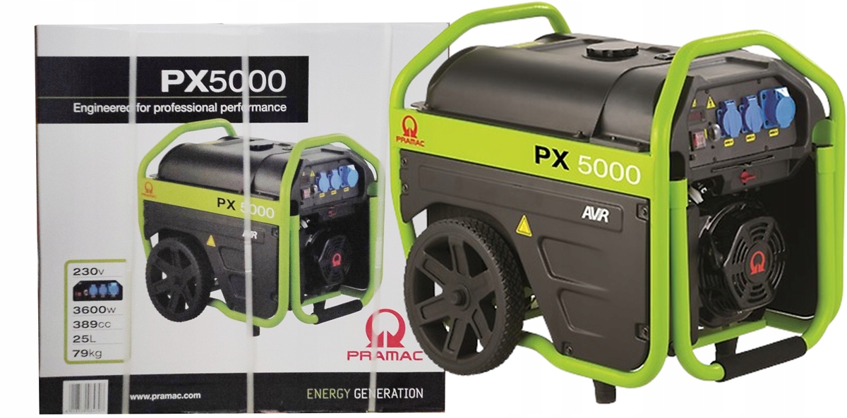 Agregat prądotwórczy Pramac PX5000 Avr 3800 W
