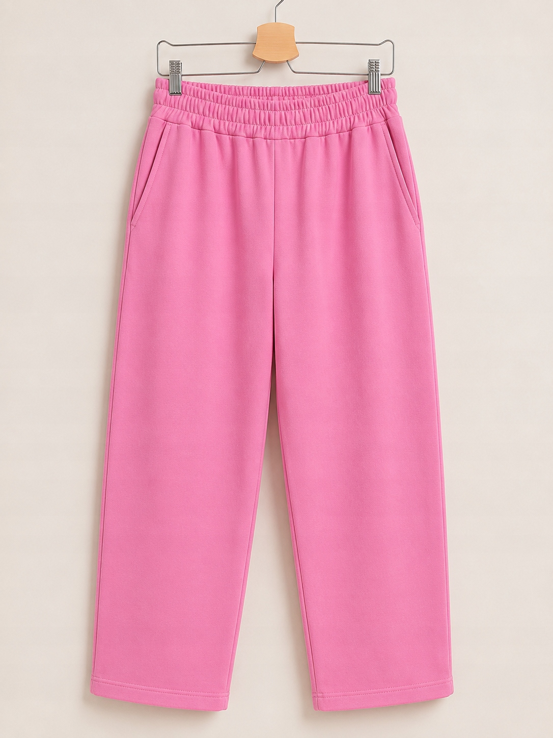 Off Pink dámské tepláky jednoduché růžové velikost S