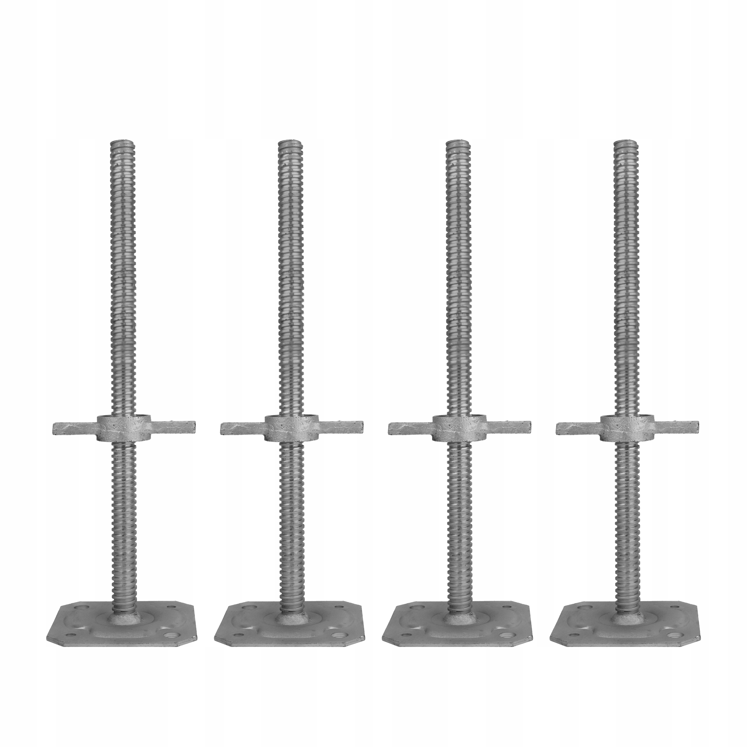 Stopa do rusztowania warszawskiego fi26mm ocynkowana 50cm Zestaw 4 sztuki