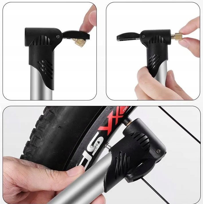 POMPKA ROWEROWA RĘCZNA DO ROWERU PODRÓŻNA + ADAPTER WENTYLA TELESKOPOWA V5 Kod producenta M231028024