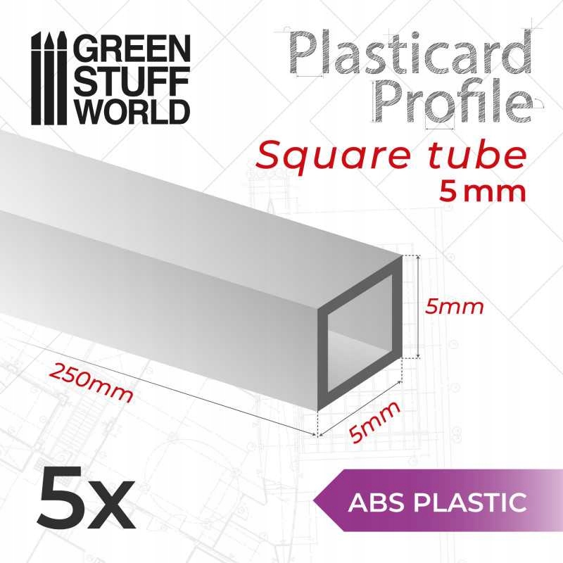 Gsw 9119 Abs Plasticard Profile Squared Tube 5mm (op. 5szt)