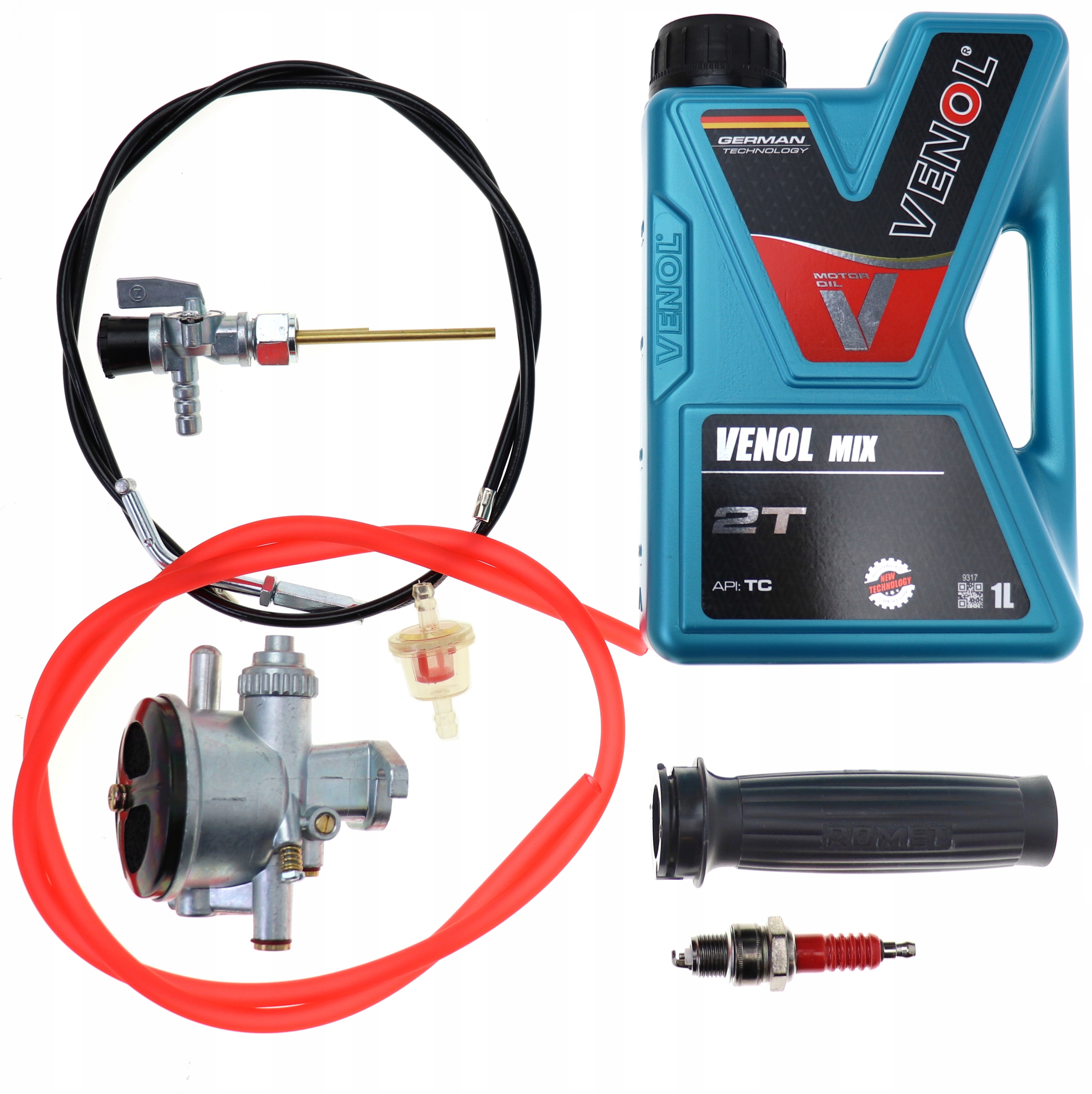 

Romet Komar Kadet Ogar 205 Gaźnik Kranik Gaz Linka