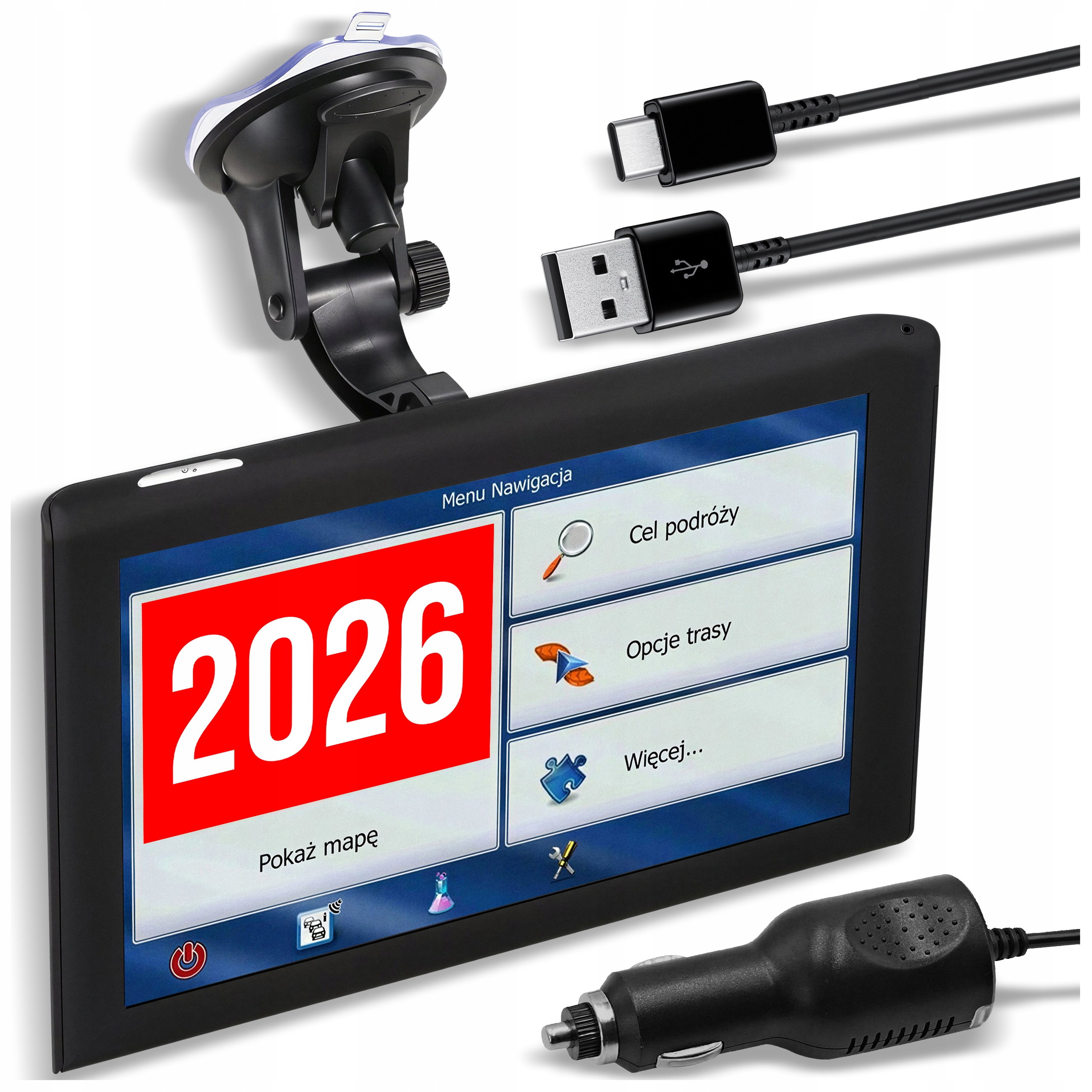 automobilová navigace pro nákladní automobily Gps 9" Nahrané Mapy Bus Autobus Evropa