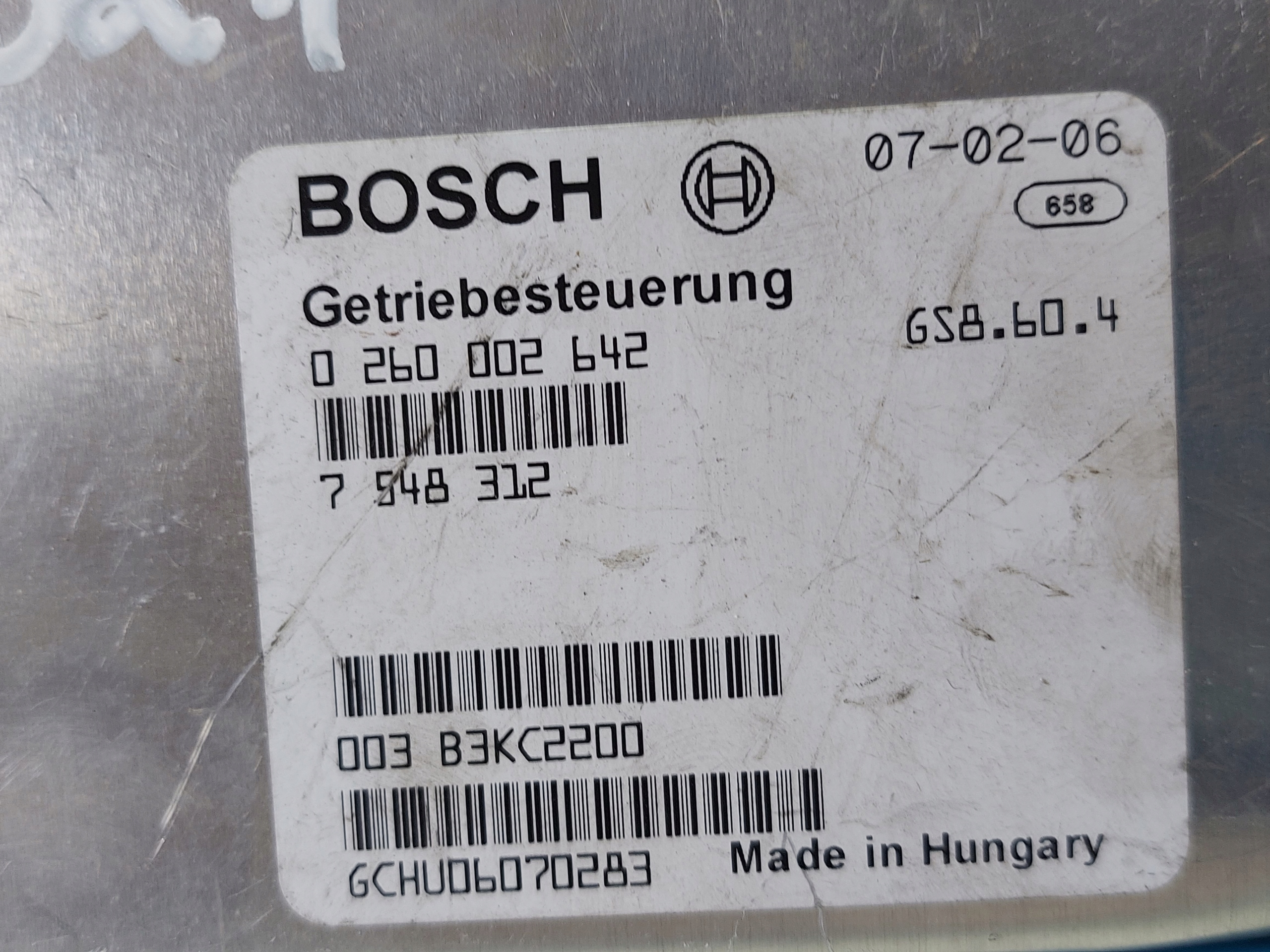 control unit gearboxes BMW E46 330i 0260002642