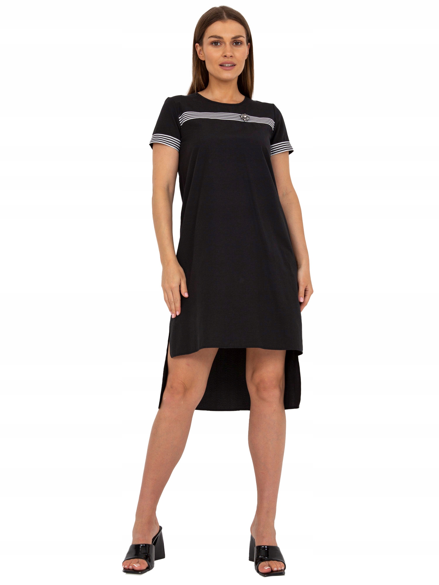 

Asymetryczna Sukienka na co dzień z bawełny - 42