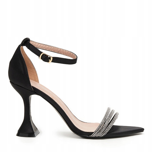 

Czarne Damskie Sandałki Na Szpilce Manestri 36