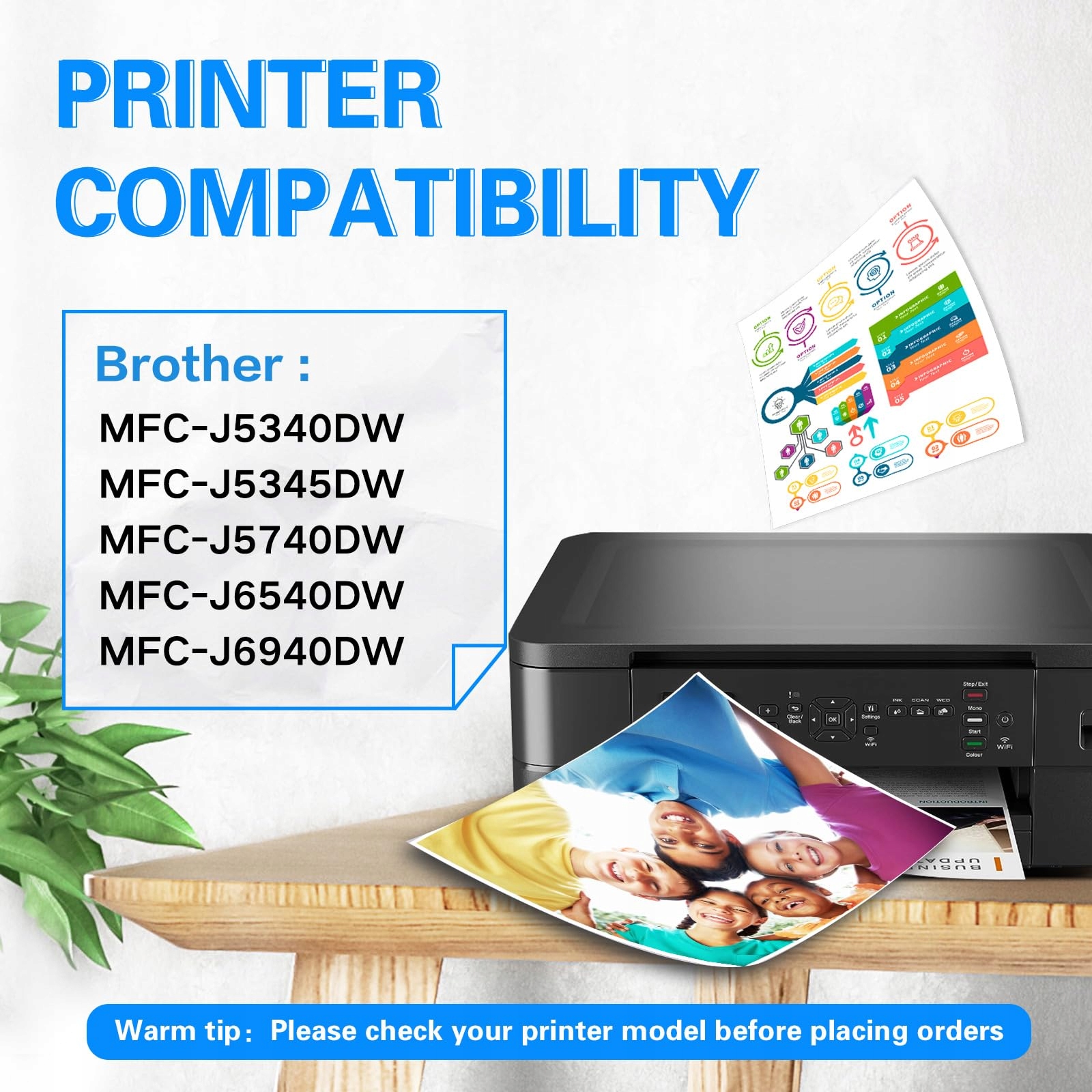 LC422 Tusze Brother MFC-J5340DW J5345DW J5740DW J6540DW J6940DW 8Pack — miniatura 2