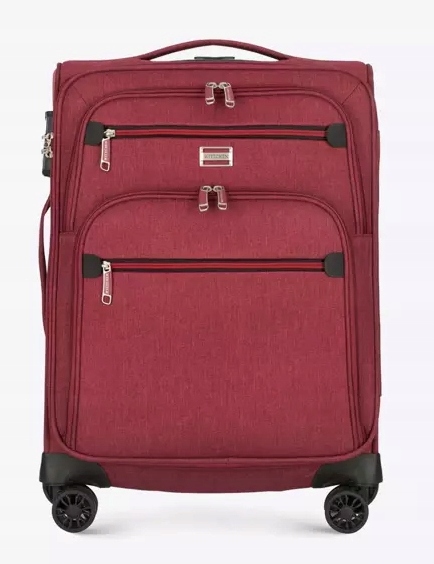 Walizka Wittchen Kabinowa 56-3S-501 31 Bordowa 20" Poliester Miękka