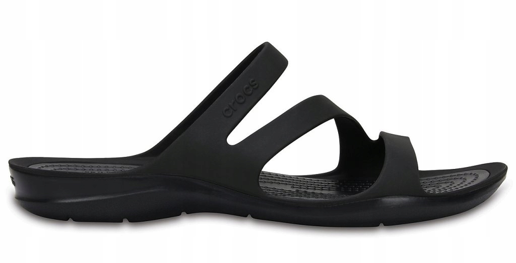 Crocs Swiftwater 203998-060 W5 34-35 černé dámské nazouváky k bazénu