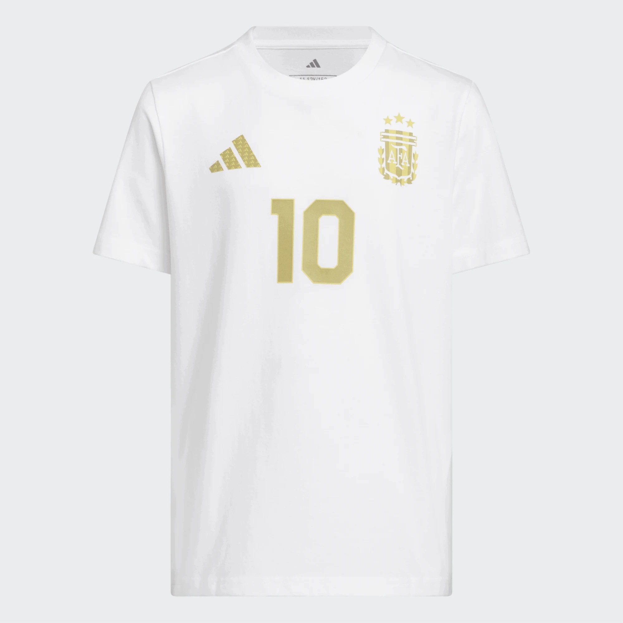 Koszulka Dziecięca Adidas Sportowa Biała Messi Name KG3094 R. 152