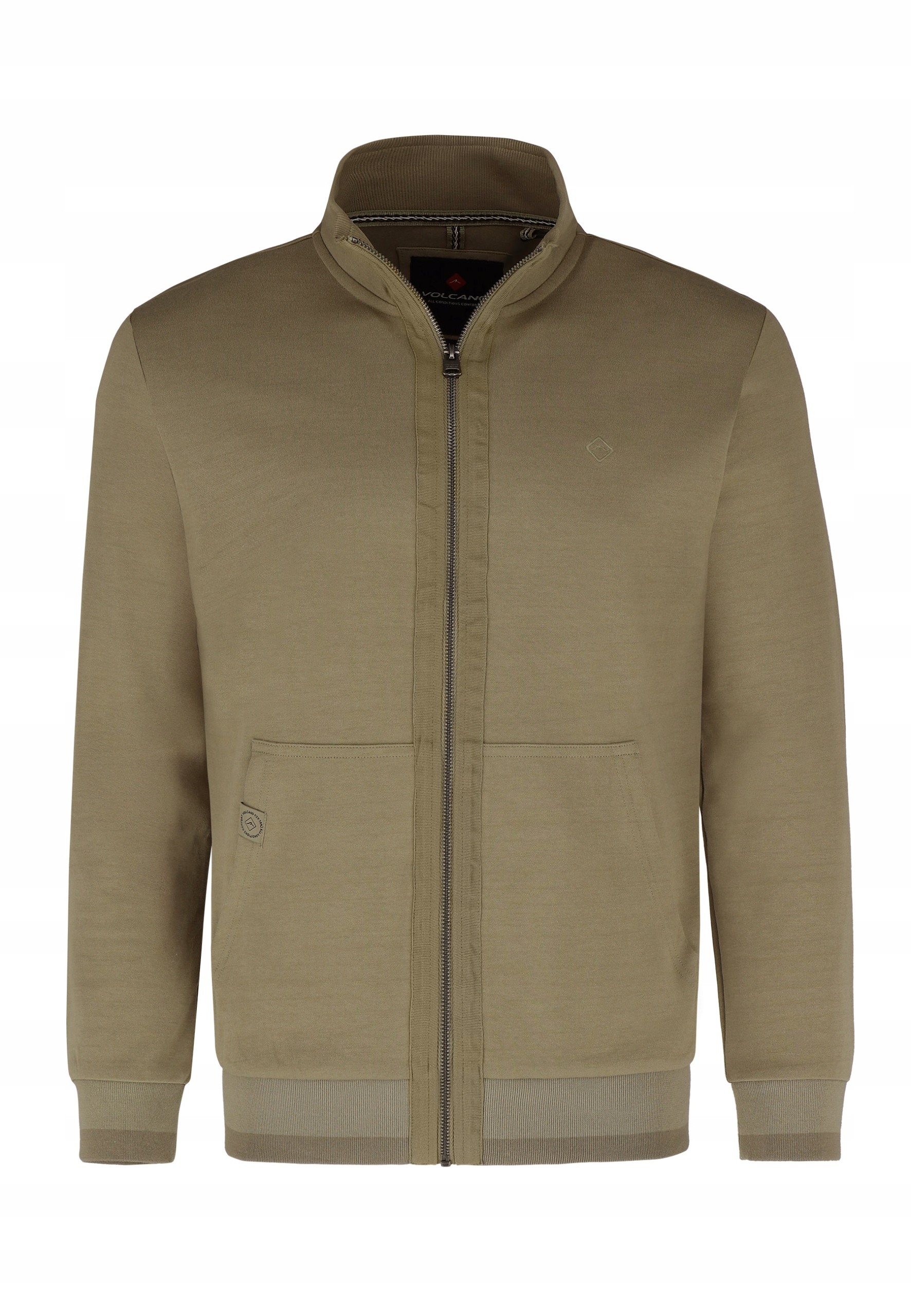 Pánská Se Stojáčkem Mikina khaki, Volcano , B-Vini, 4XL