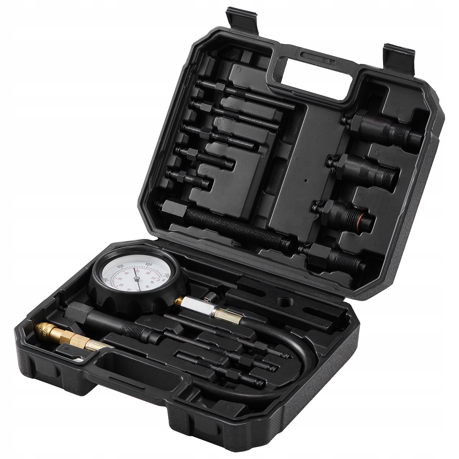 Tester Kompresji 80 MM 0-1000 PSI I Manometr 0-70bar Zestaw 4x Adapter