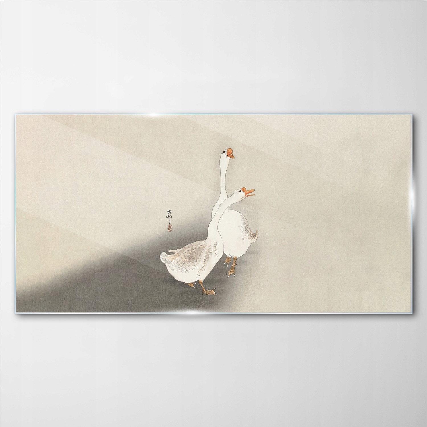 

Foto-obraz szklany Zwierzę ptaki gęsi 140x70 cm