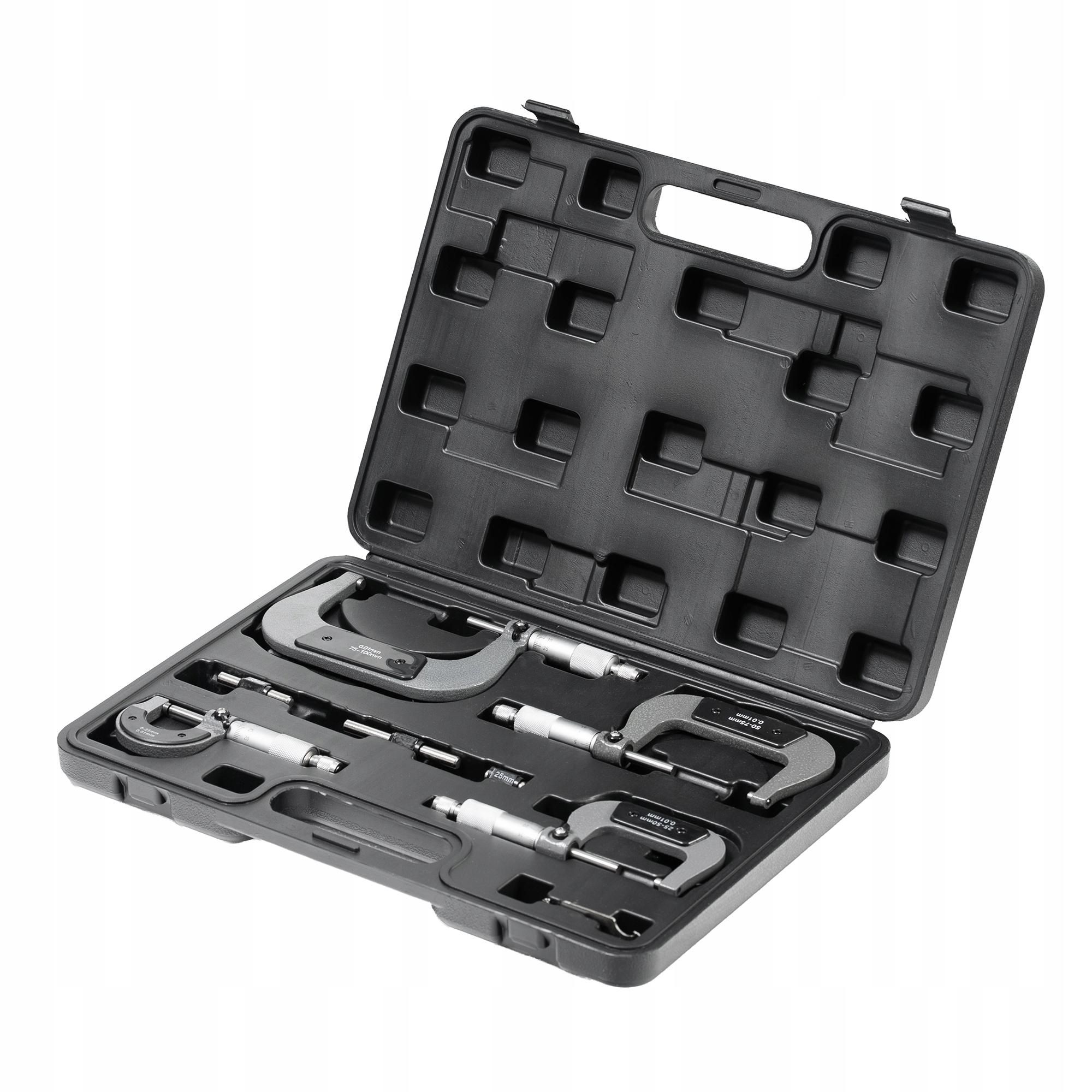 Sada Mikrometrů 0.01 Vnější Mikrometr 0-25, 25-50, 50-75, 75-100 mm