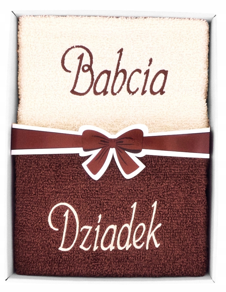 Bavlněné ručníky pro Babičku a Dědečka, Dárek ke Dni babičky a dědečka