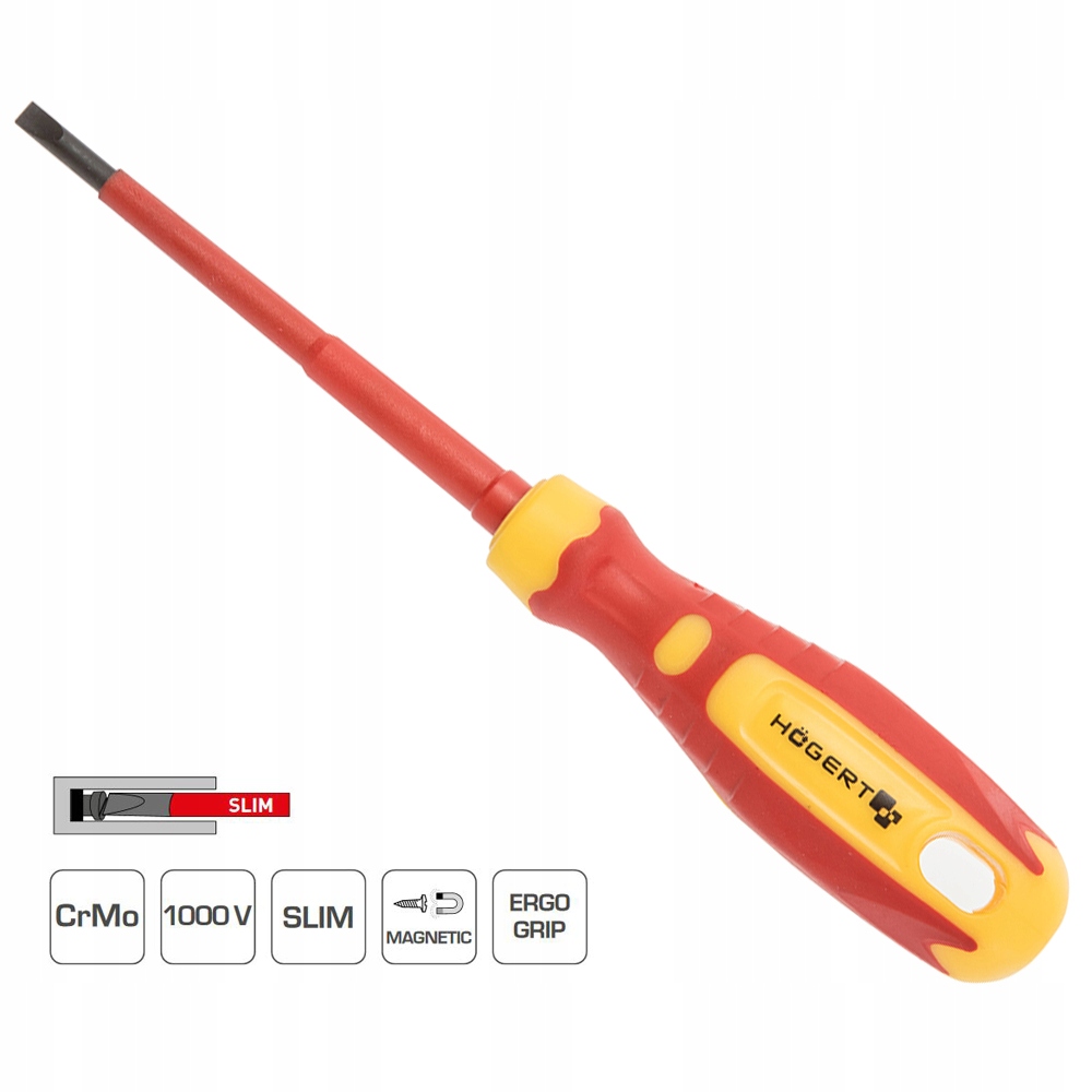 

Wkrętak Płaski 5,5 x 125mm Slim 1kV Hogert HT1S962